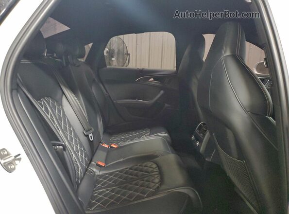 WAUHFAFC4JN009830 2018 AUDI S6 White Հետևի նստատեղերի տեսք