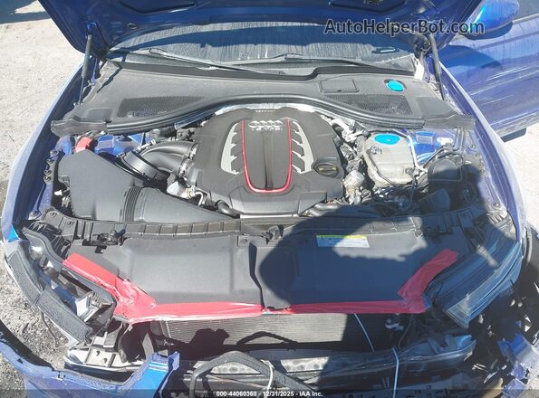 WAUHFAFC4JN086584 2018 AUDI S6 Blue Հետևի տեսք