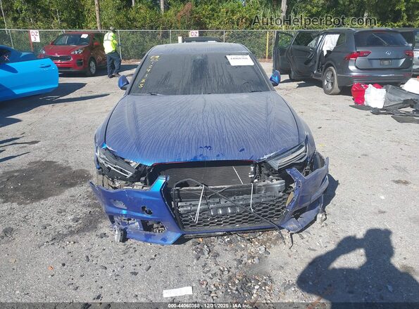 WAUHFAFC4JN086584 2018 AUDI S6 Blue Առջևի վահանակի տեսք