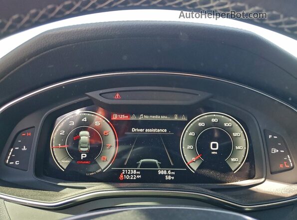 WAUL2AF29MN095265 2021 AUDI OTHER Gray Vista del cuadro de instrumentos