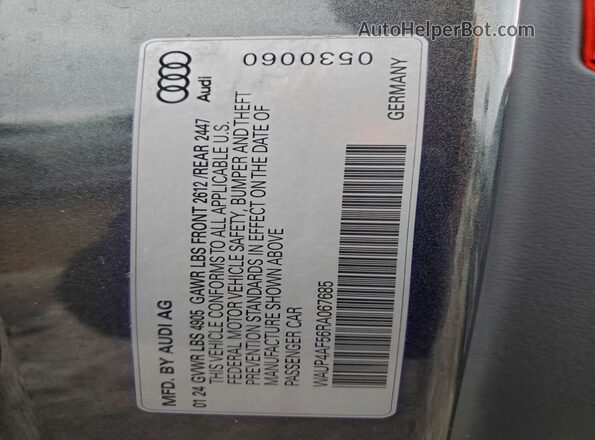 WAUP4AF56RA067685 2024 AUDI S5 Gray Вид підкапотного простору