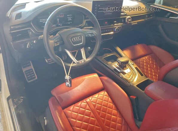 WAUR4AF50NA025838 2022 AUDI S5 White Dashboard view