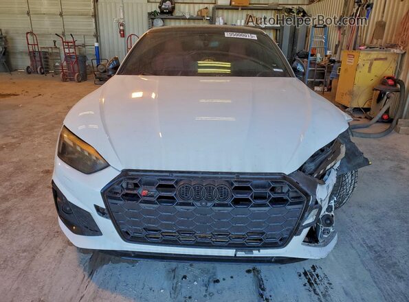 WAUR4AF50NA025838 2022 AUDI S5 White Front view