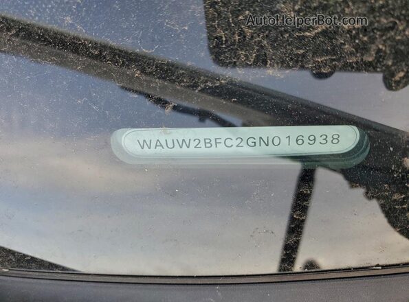 WAUW2BFC2GN016938 2016 AUDI S7 White 