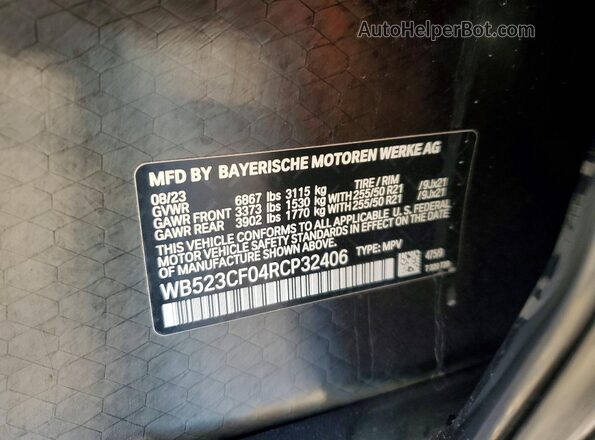 WB523CF04RCP32406 2024 BMW IX Black 