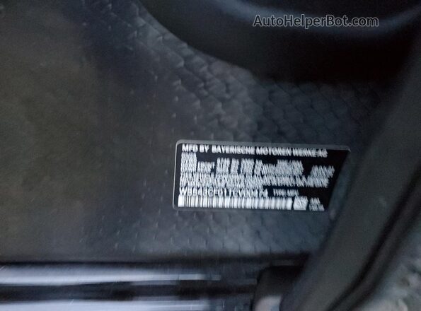 WB543CF01TCV00474 2026 BMW IX Черный Вид наклейки с VIN-кодом