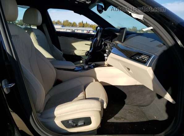 WBA13AG03PCL75491 2023 BMW 5 SERIES Black Widok wnętrza z przodu