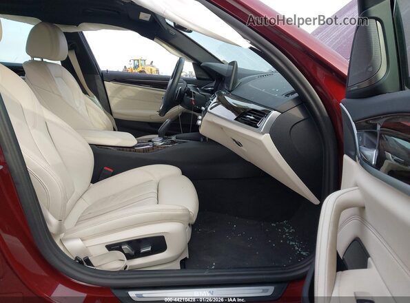 WBA13AG08PCN19052 2023 BMW 5 SERIES Red Widok wnętrza z przodu
