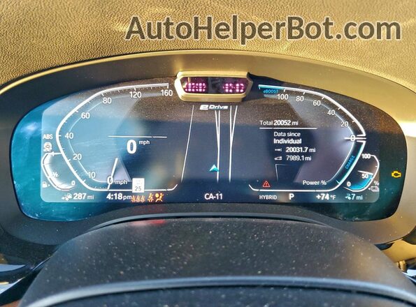 WBA13AG0XPCM95921 2023 BMW 5 SERIES Gray Вид щитка приладів