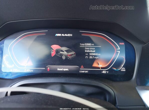 WBA13AR02MCF87827 2021 BMW M4 Black Widok tylnych siedzeń