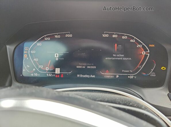 WBA13AR04MCG09469 2021 BMW M4 Синий Вид щитка приборов