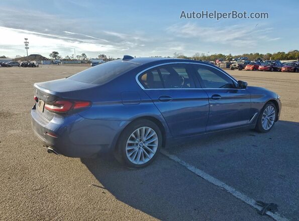 WBA13BJ02NCK18675 2022 BMW 5 SERIES Синий Задняя правая четверть