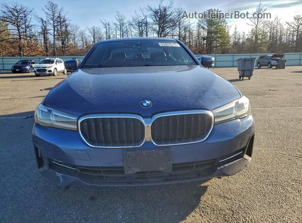 WBA13BJ02NCK18675 2022 BMW 5 SERIES Синий Вид спереди