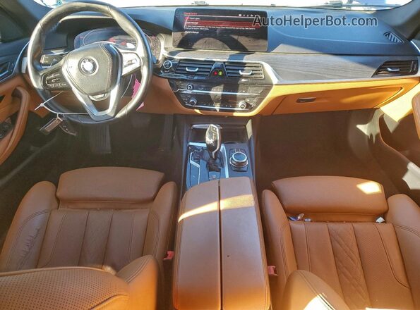 WBA13BJ02NCK18675 2022 BMW 5 SERIES Синий Вид панели приборов