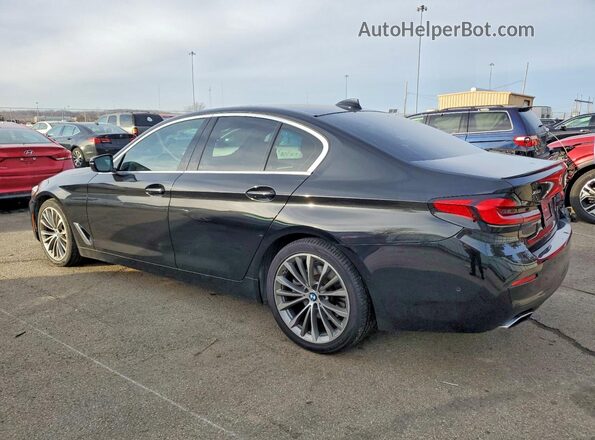 WBA13BJ09MWX18619 2021 BMW 5 SERIES Черный Задняя левая четверть