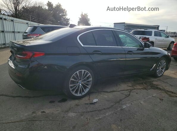 WBA13BJ09MWX18619 2021 BMW 5 SERIES Черный Задняя правая четверть