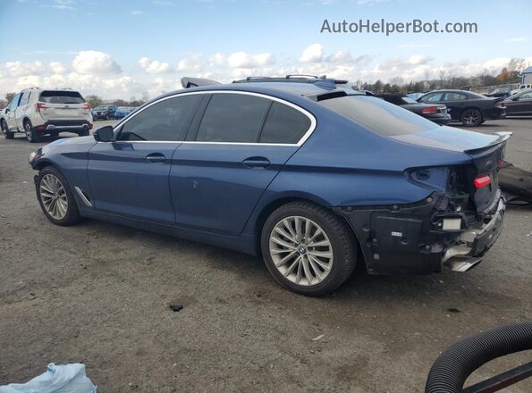 WBA13BJ0XMWW90426 2021 BMW 5 SERIES Синий Задняя левая четверть