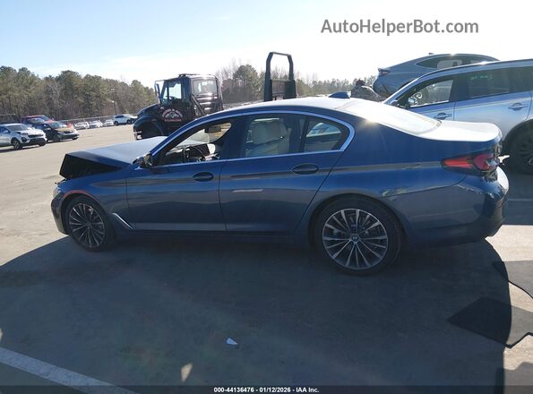 WBA13BJ0XPWX96766 2023 BMW 5 SERIES Blue სალონის 360-გრადუსიანი ხედი