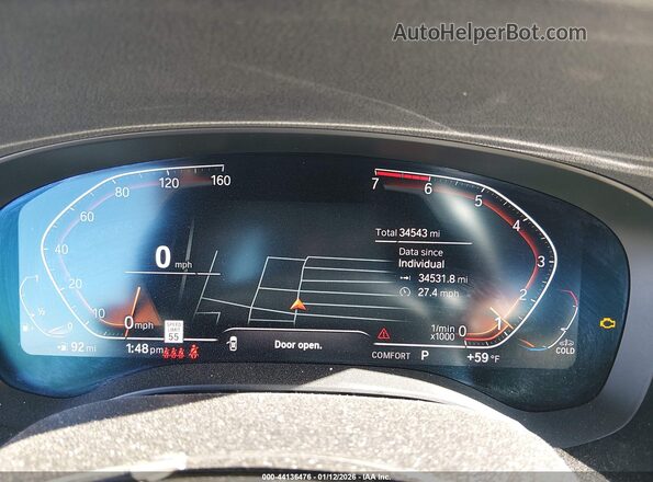 WBA13BJ0XPWX96766 2023 BMW 5 SERIES Blue უკანა სავარძლების ხედი