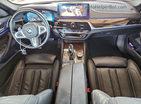 WBA13BK04MCF48365 2021 BMW M5 White Вид панелі приладів