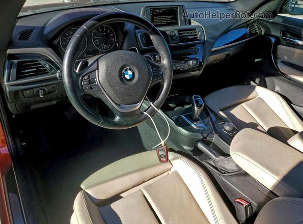 WBA1F9C58GV544481 2016 BMW 2 SERIES Orange Dashboard view