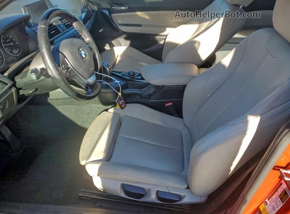WBA1F9C58GV544481 2016 BMW 2 SERIES Orange Front interior view