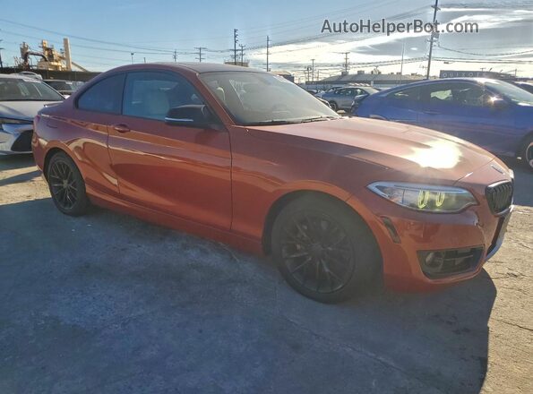 WBA1F9C58GV544481 2016 BMW 2 SERIES Orange Front right