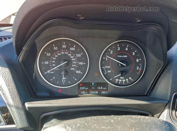 WBA1F9C58GV544481 2016 BMW 2 SERIES Orange Instrument cluster view