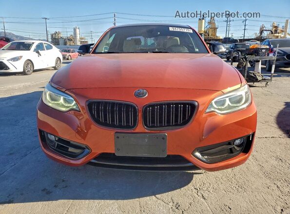 WBA1F9C58GV544481 2016 BMW 2 SERIES Orange Front view
