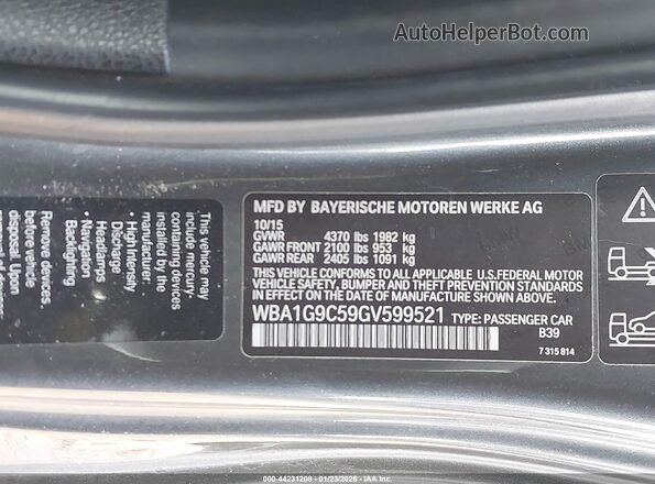 WBA1G9C59GV599521 2016 BMW 7 SERIES Gray 