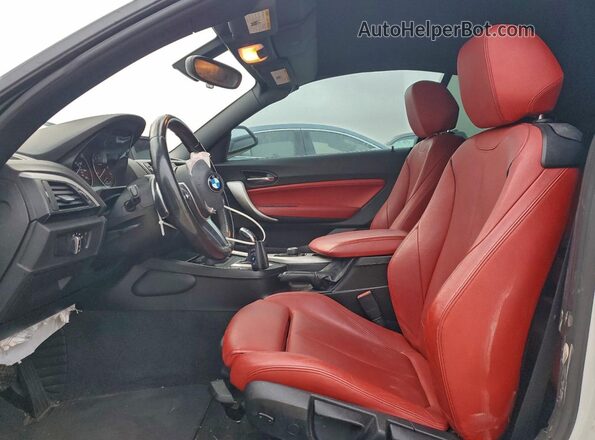 WBA1K9C59GV710325 2016 BMW 2 SERIES White Widok wnętrza z przodu