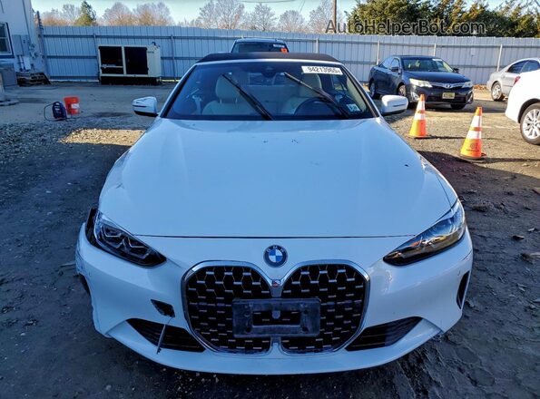 WBA23AT00MCG87695 2021 BMW 4 SERIES White Դիմացի տեսք