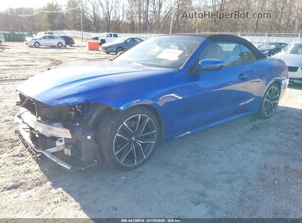 WBA23AT00MCH46325 2021 BMW 4 SERIES Blue Front left