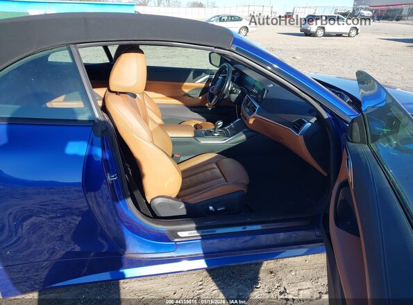 WBA23AT00MCH46325 2021 BMW 4 SERIES Blue Front interior view
