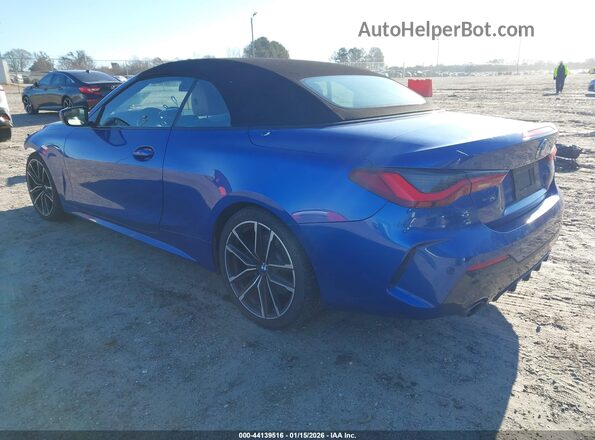 WBA23AT00MCH46325 2021 BMW 4 SERIES Blue Rear left