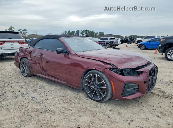 WBA23AT0XPCL16545 2023 BMW 4 SERIES Maroon Առջևի աջ