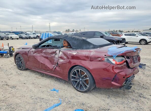WBA23AT0XPCL16545 2023 BMW 4 SERIES Maroon Հետևի ձախ
