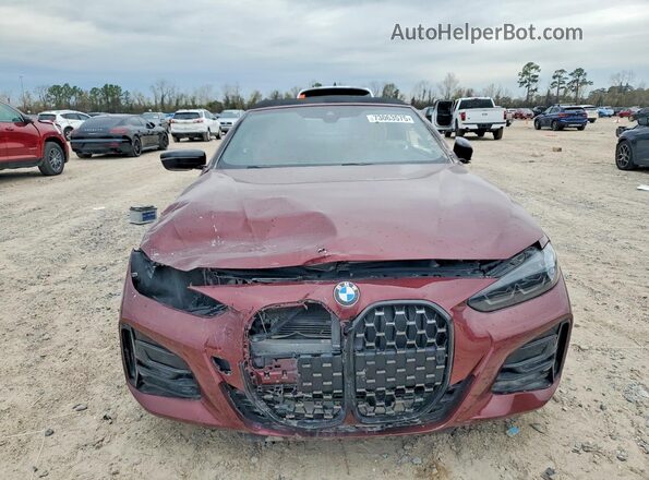 WBA23AT0XPCL16545 2023 BMW 4 SERIES Maroon Դիմացի տեսք