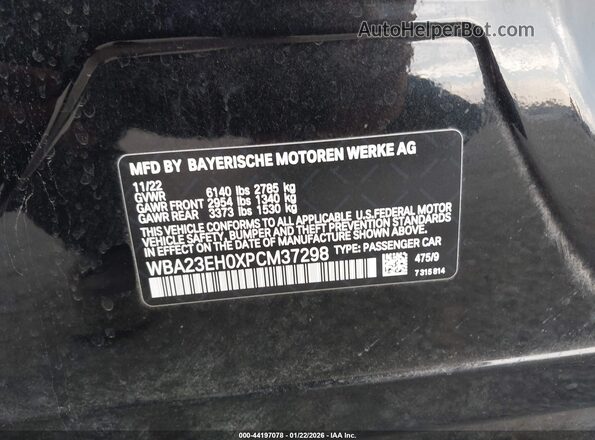 WBA23EH0XPCM37298 2023 BMW 7 SERIES Черный 