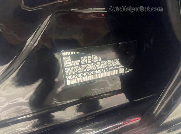 WBA23EH0XPCN49373 2023 BMW 7 SERIES Black უკანა სალონის ხედი