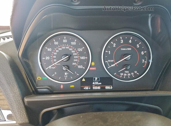 WBA2F9C56HV664544 2017 BMW 2 SERIES Gray Սարքավորումների վահանակի տեսք