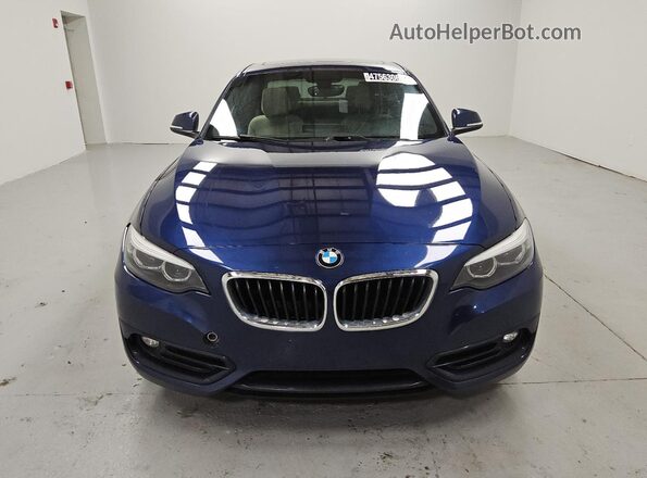 WBA2J3C52JVD48904 2018 BMW 2 SERIES Blue Vista frontal
