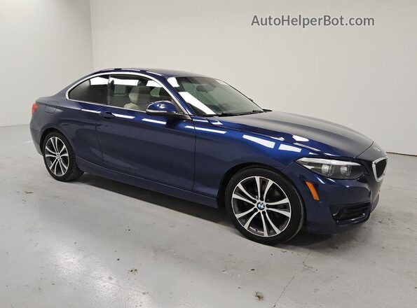 WBA2J3C52JVD48904 2018 BMW 2 SERIES Blue Delantero derecho