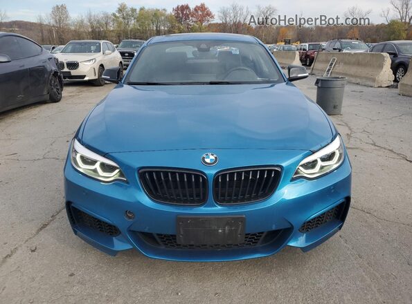 WBA2J5C02M7J45646 2021 BMW M2 Blue წინა ხედი