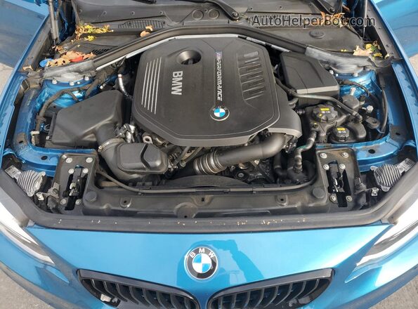 WBA2J5C02M7J45646 2021 BMW M2 Blue უკანა სალონის ხედი