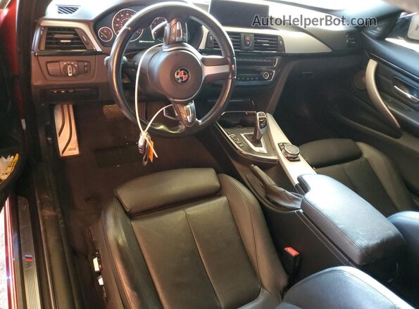 WBA3R5C51GK373650 2016 BMW 4 SERIES Red Dashboard view