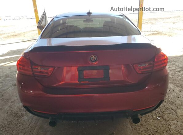 WBA3R5C51GK373650 2016 BMW 4 SERIES Red Rear view