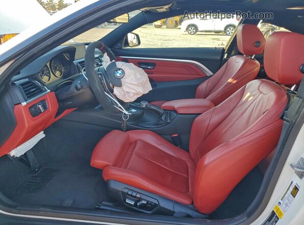 WBA4P1C50HK522277 2017 BMW 4 SERIES White Widok wnętrza z przodu