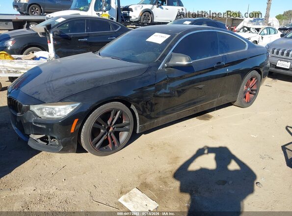 WBA4R7C5XHK876403 2017 BMW 4 SERIES Black წინა მარცხენა ხედი სამი მეოთხედიდან