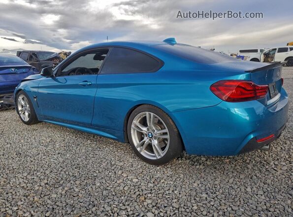 WBA4W9C08LFJ11233 2020 BMW 4 SERIES Turquoise Rear left